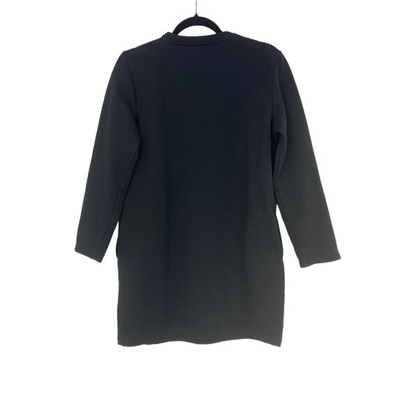 Zara Womens Size Small Black Pullover Sweatshirt Tunic Top - Picture 3 of 4